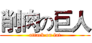削肉の巨人 (attack on fat)