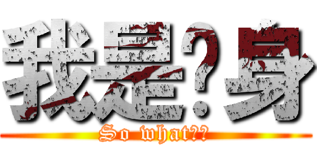 我是单身 (So what??)