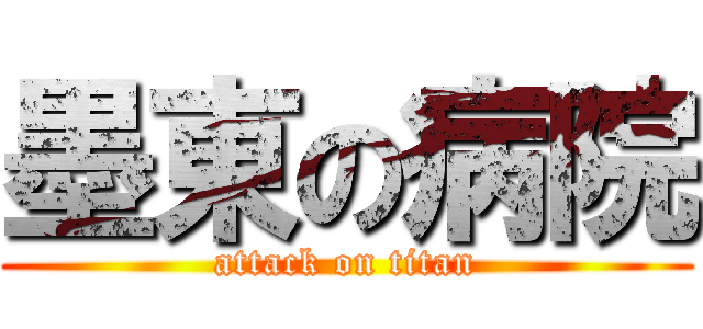 墨東の病院 (attack on titan)