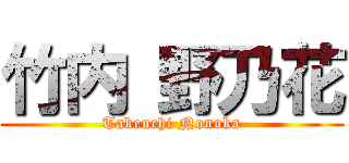 竹内 野乃花 (Takeuchi Nonoka)