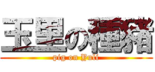 玉里の種豬 (pig on Yuli)