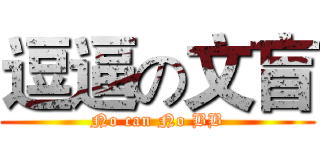 逗逼の文盲 (No can No BB)