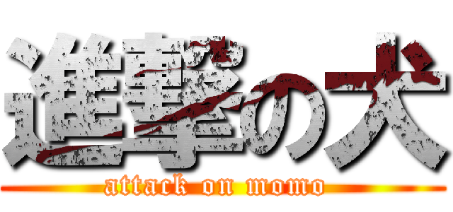 進撃の犬 (attack on momo )