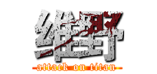 维野 (attack on titan)