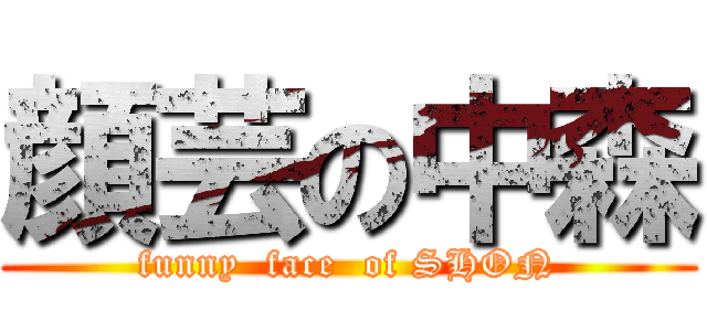 顔芸の中森 (funny  face  of SHON)