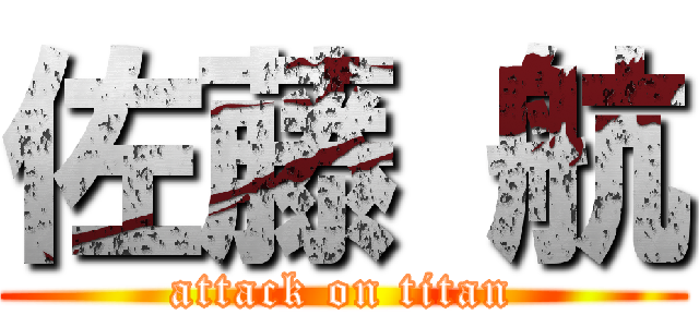 佐藤 航 (attack on titan)