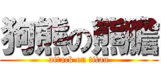 狗熊の熊膽 (attack on titan)