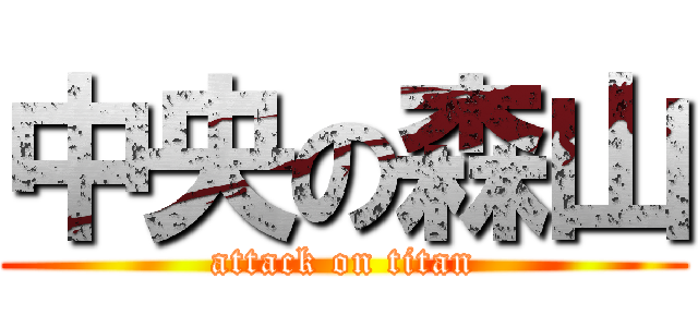 中央の森山 (attack on titan)