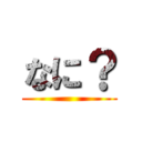 なに？ ()