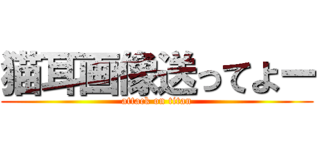 猫耳画像送ってよー (attack on titan)