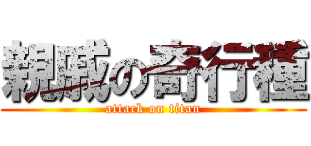 親戚の奇行種 (attack on titan)