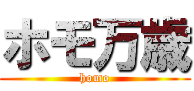 ホモ万歳 (homo)