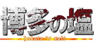 博多の塩 (hakata ＇s solt )