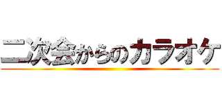 二次会からのカラオケ ()