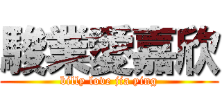 駿業愛嘉欣 (billy love jia ying)