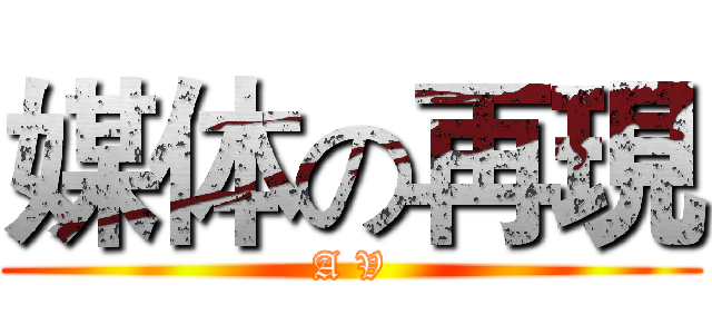 媒体の再現 (A V)