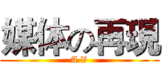 媒体の再現 (A V)