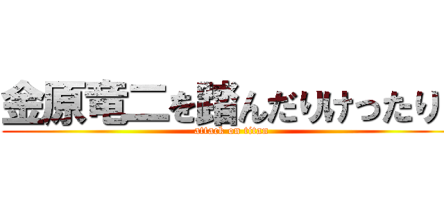 金原竜二を踏んだりけったり！ (attack on titan)