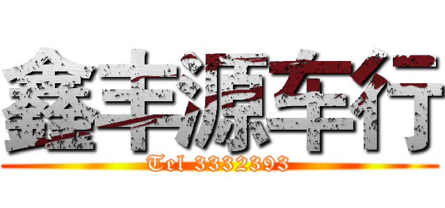 鑫丰源车行 (Tel 3332393)