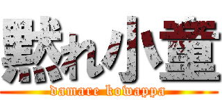 黙れ小童 (damare kowappa)