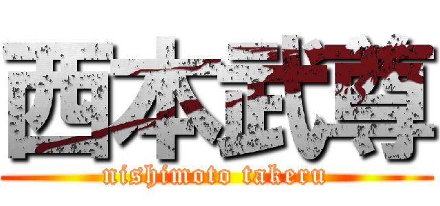 西本武尊 (nishimoto takeru)