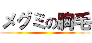 メグミの胸毛 ()