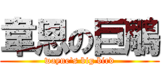 韋恩の巨鵰 (wayne\'s big bird)