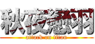 秋夜戀羽 (attack on titan)