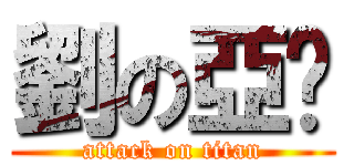 劉の亞鑫 (attack on titan)