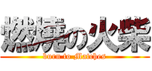 燃燒の火柴 (burn to Matches)