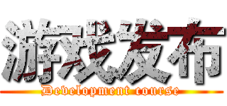 游戏发布 (Development course)