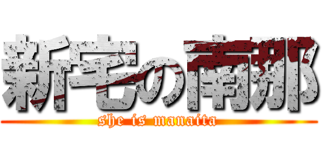 新宅の南那 (she is manaita)