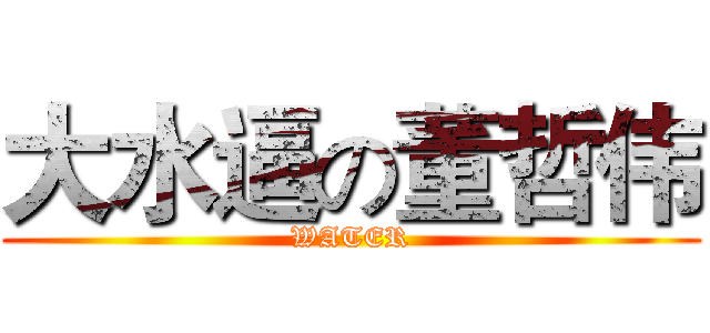 大水逼の董哲伟 (WATER)