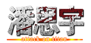 潘思宇 (attack on titan)