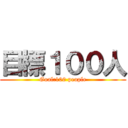 目標１００人 (Goal:100 people)