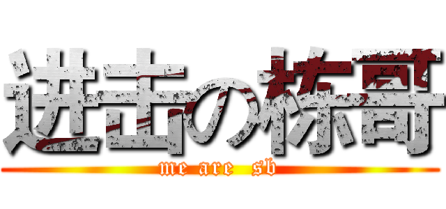 进击の栋哥 (me are  sb)