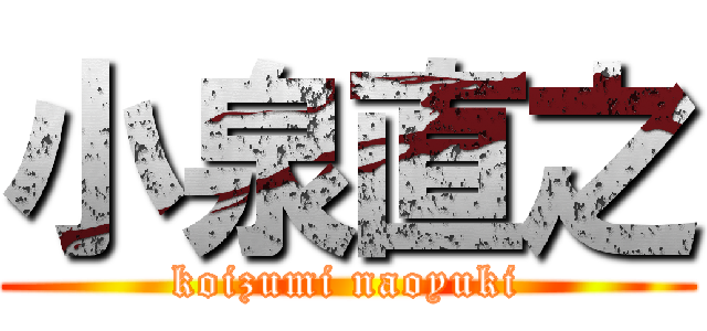 小泉直之 (koizumi naoyuki)