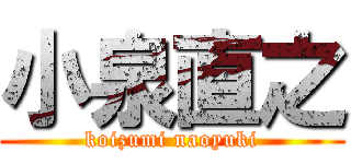 小泉直之 (koizumi naoyuki)