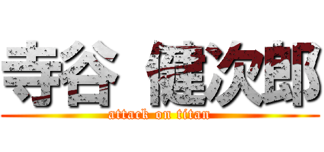 寺谷 健次郎 (attack on titan)