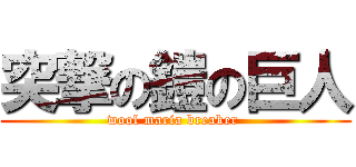 突撃の鎧の巨人 (wool maria breaker )