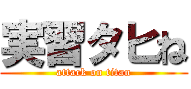 実習タヒね (attack on titan)