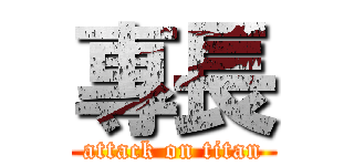 專長 (attack on titan)