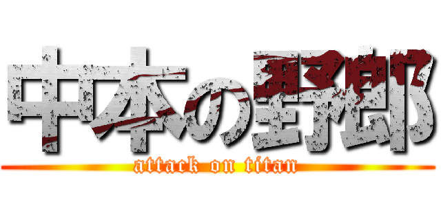 中本の野郎 (attack on titan)