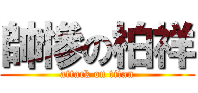 帥慘の柏祥 (attack on titan)