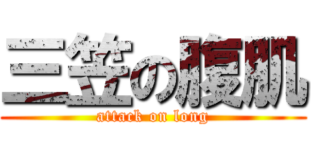 三笠の腹肌 (attack on long)