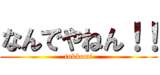 なんでやねん！！ (tukkomi)