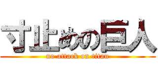 寸止めの巨人 (no attack on titan)