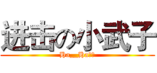 进击の小武子 (Ha__Ha！！)