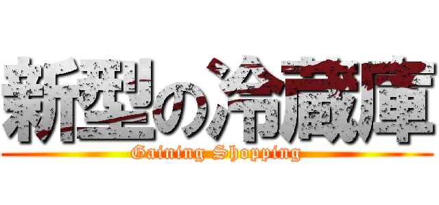 新型の冷蔵庫 (Gaining Shopping)