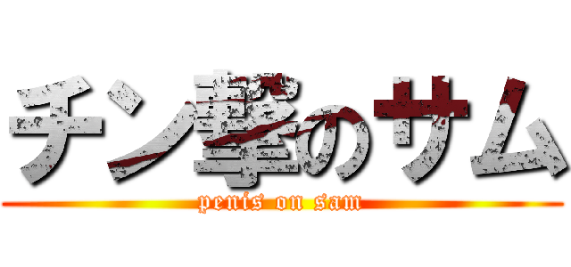 チン撃のサム (penis on sam)